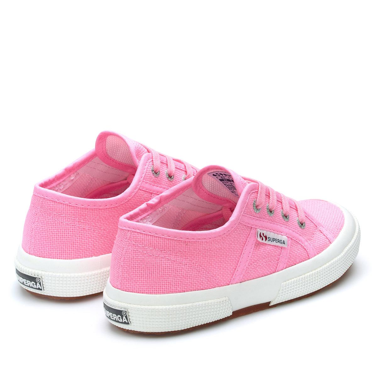 Cotton Candy - Back - Superga Childrens-Kids 2750 Jcot Leather Trainers