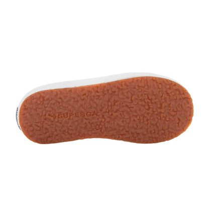 White - Lifestyle - Superga Childrens-Kids 2750 Jcot Leather Trainers