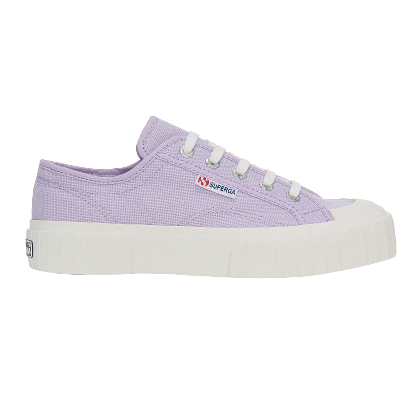Violet Lilla-Avorio - Front - Superga Unisex Adult 2630 Cotu Trainers