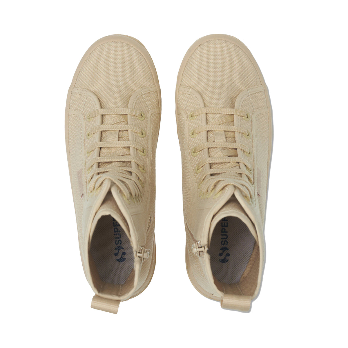 Total Beige-Almond - Lifestyle - Superga Womens-Ladies 2641 Alpina High Tops