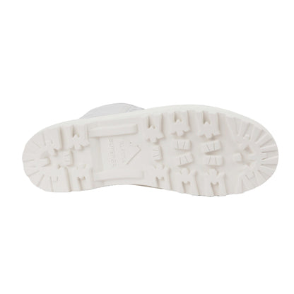 Grey Silver-Avorio - Pack Shot - Superga Womens-Ladies 2641 Alpina High Tops