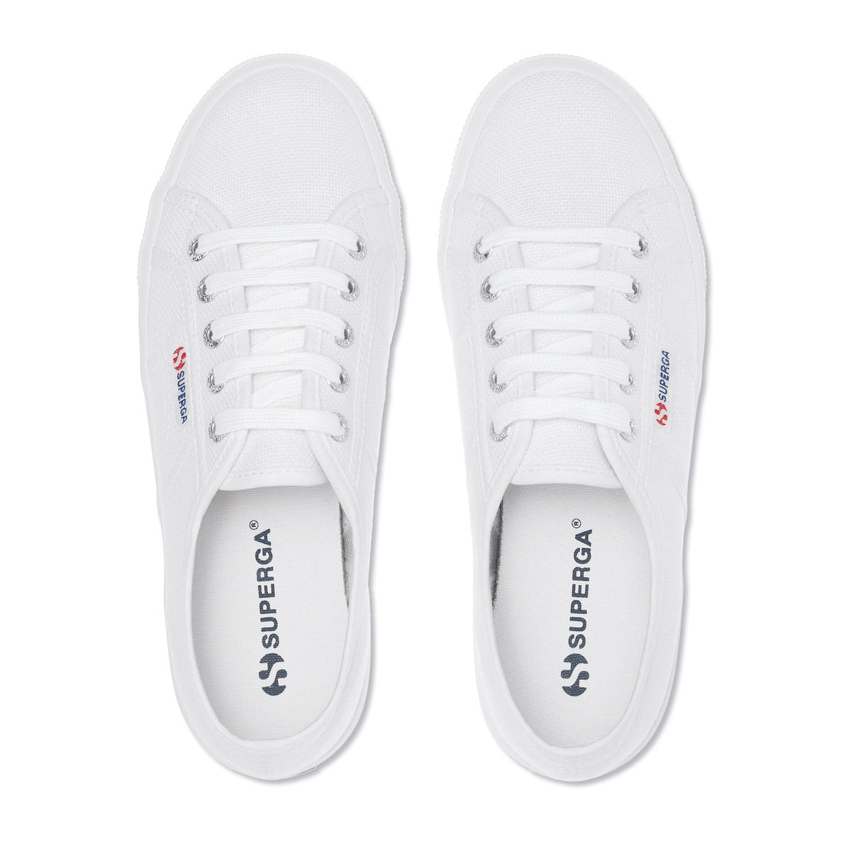 White - Side - Superga Unisex Adult 2730 Mid Platform Trainers