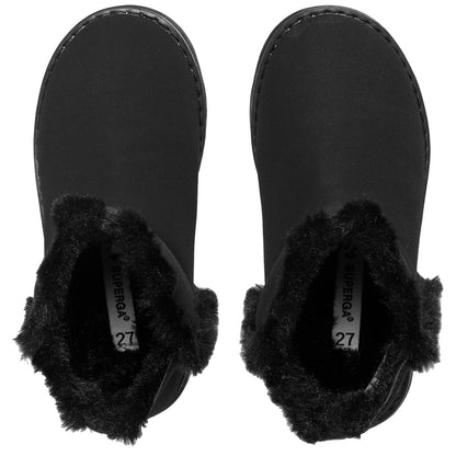 Black - Lifestyle - Superga Childrens-Kids 4033 Suede Ankle Boots