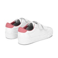 White-Dusty Pink - Back - Superga Childrens-Kids 2843 Club S Vegan Leather Trainers