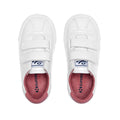 White-Dusty Pink - Lifestyle - Superga Childrens-Kids 2843 Club S Vegan Leather Trainers
