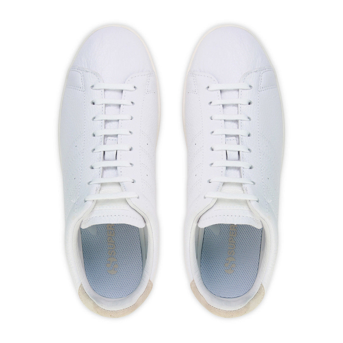 White-White Avorio - Lifestyle - Superga Mens 4833 Lendl Match Leather Trainers