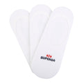 White - Front - Superga Womens-Ladies No Show Socks (Pack of 3)