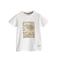 White - Front - Superga Childrens-Kids Camo Logo Capped Sleeved T-Shirt