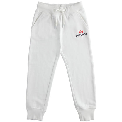 White - Front - Superga Childrens-Kids Logo Jogging Bottoms