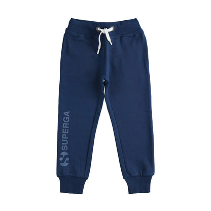Navy - Front - Superga Childrens-Kids Jogging Bottoms