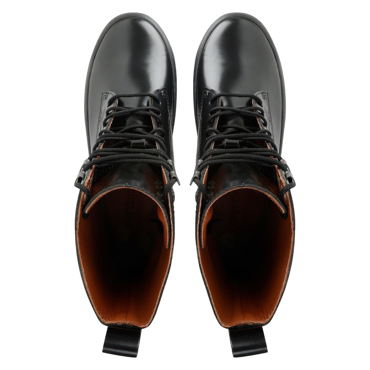 Total Black - Lifestyle - Superga Womens-Ladies 3341 Alpina Box Leather Ankle Boots