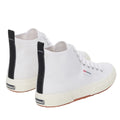 White-Black-Avorio - Back - Superga Unisex Adult 2750 Cotton Mid Cut High Tops