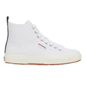 White-Black-Avorio - Side - Superga Unisex Adult 2750 Cotton Mid Cut High Tops