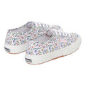 White-Pink Melon - Back - Superga Womens-Ladies 2750 Little Flowers Trainers