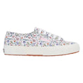 White-Pink Melon - Side - Superga Womens-Ladies 2750 Little Flowers Trainers