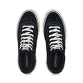 Black-White Avorio - Pack Shot - Superga Womens-Ladies 3141 Revolley Swallowtail Ripped Mid Cut Trainers