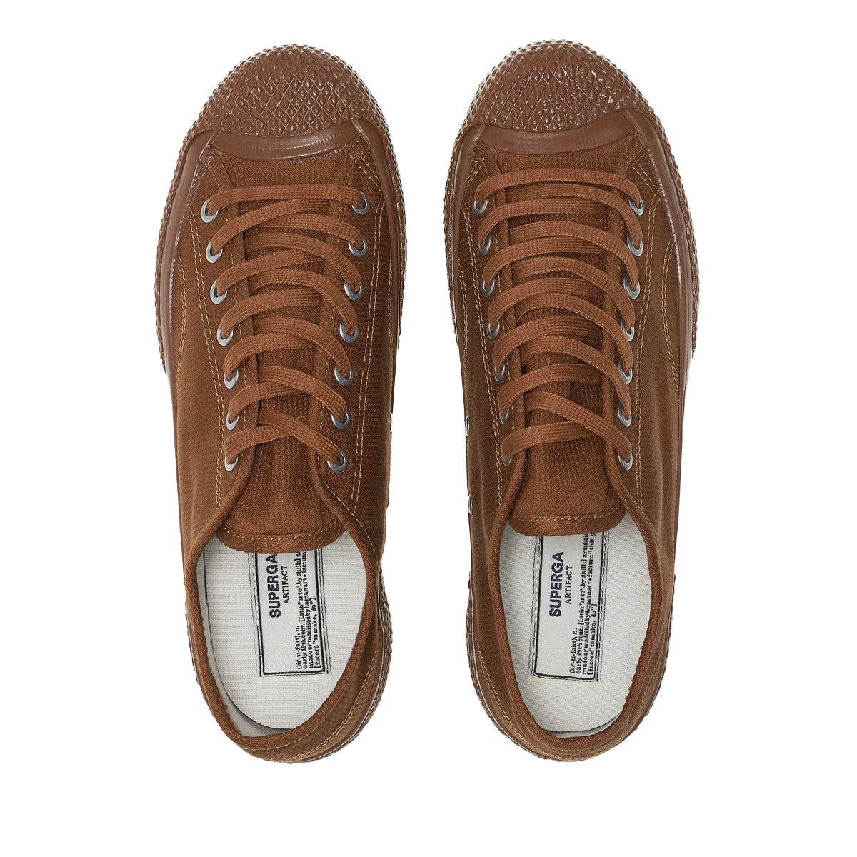Caramel - Pack Shot - Superga Mens 2434 Deck Piqué Trainers