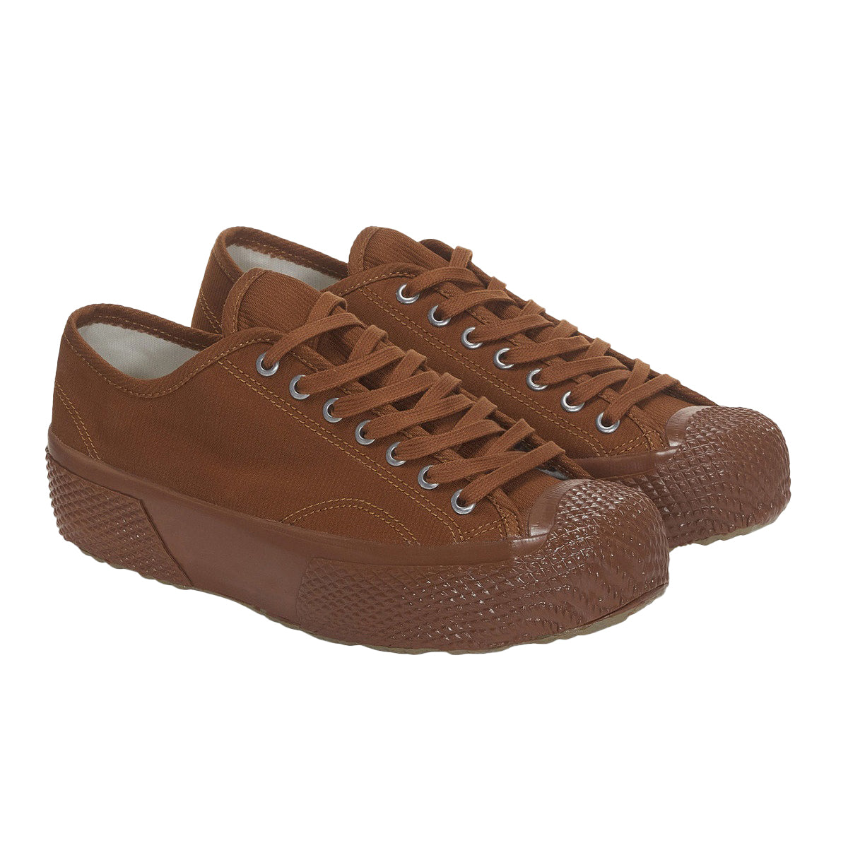 Caramel - Front - Superga Mens 2434 Deck Piqué Trainers