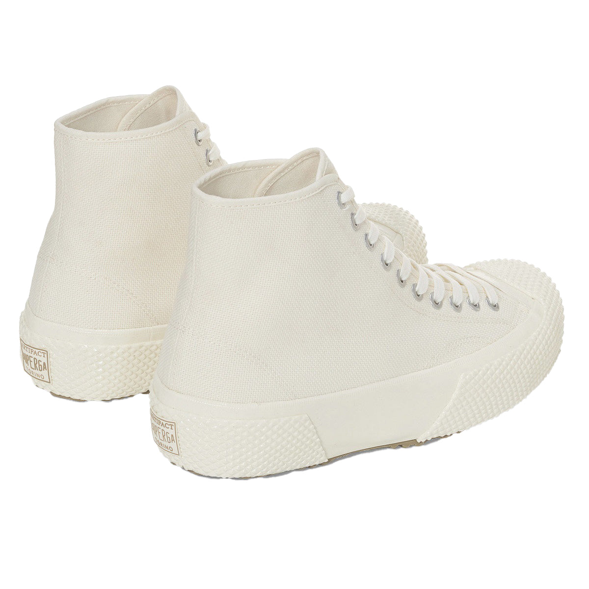 White Mastice - Back - Superga Mens 2435 Milspec Cotton Canvas High Tops