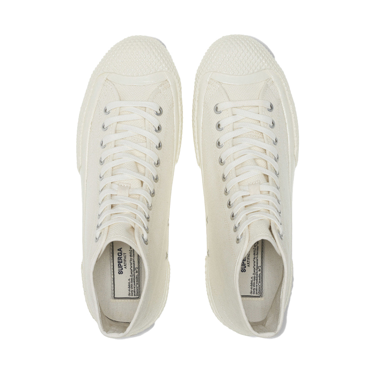 White Mastice - Pack Shot - Superga Mens 2435 Milspec Cotton Canvas High Tops