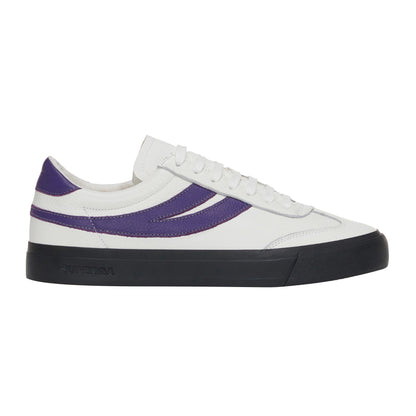 White Avorio-Purple-Grey-Black - Back - Superga Unisex Adult 4834 Club S Swallow Contrast Detail Vegan Leather Trainers