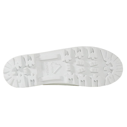 White-Pink - Side - Superga Womens-Ladies 2341 Alpina Curly Bindings Ankle Boots