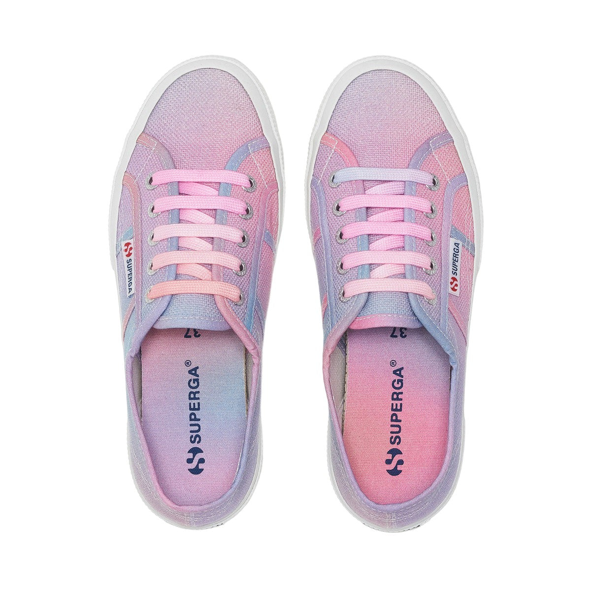 Pink-Fuchsia - Lifestyle - Superga Womens-Ladies 2750 Shaded Trainers