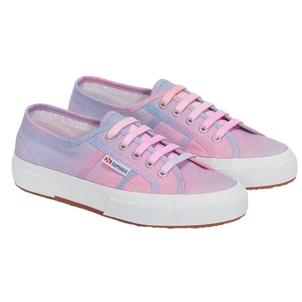 Pink-Fuchsia - Front - Superga Womens-Ladies 2750 Shaded Trainers