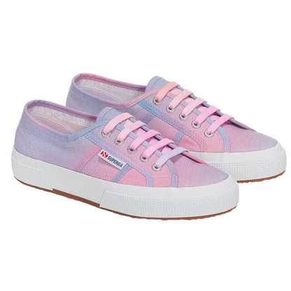 Pink-Fuchsia - Front - Superga Womens-Ladies 2750 Shaded Trainers