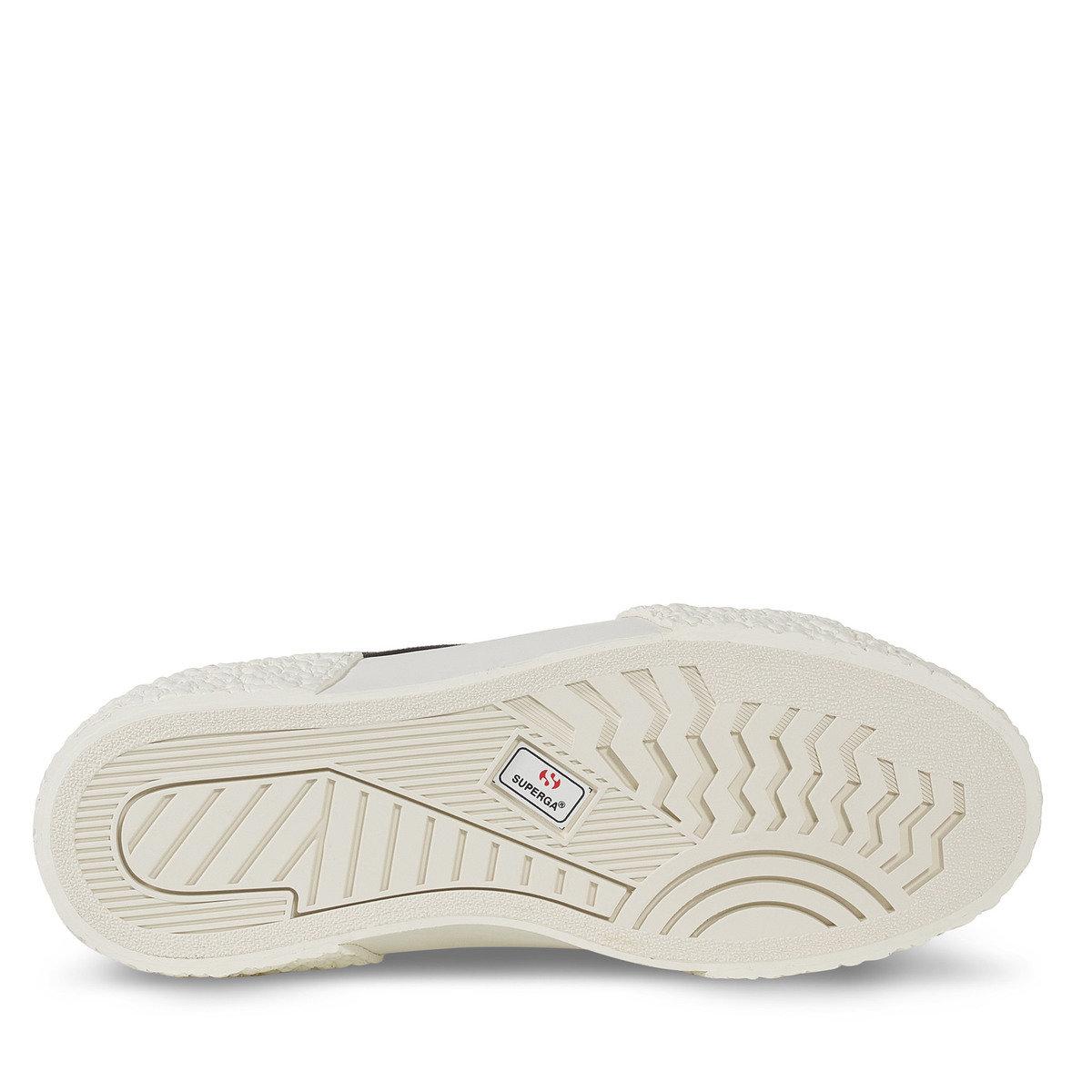 Black-Off White - Lifestyle - Superga Unisex Adult 2660 Stripe Big Bumpers Trainers