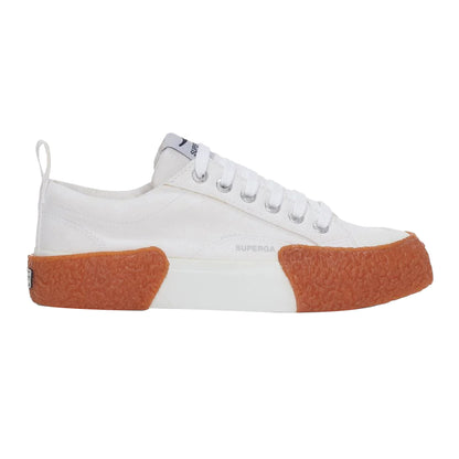 White-Gum - Front - Superga Unisex Adult 2660 Stripe Big Bumpers Trainers