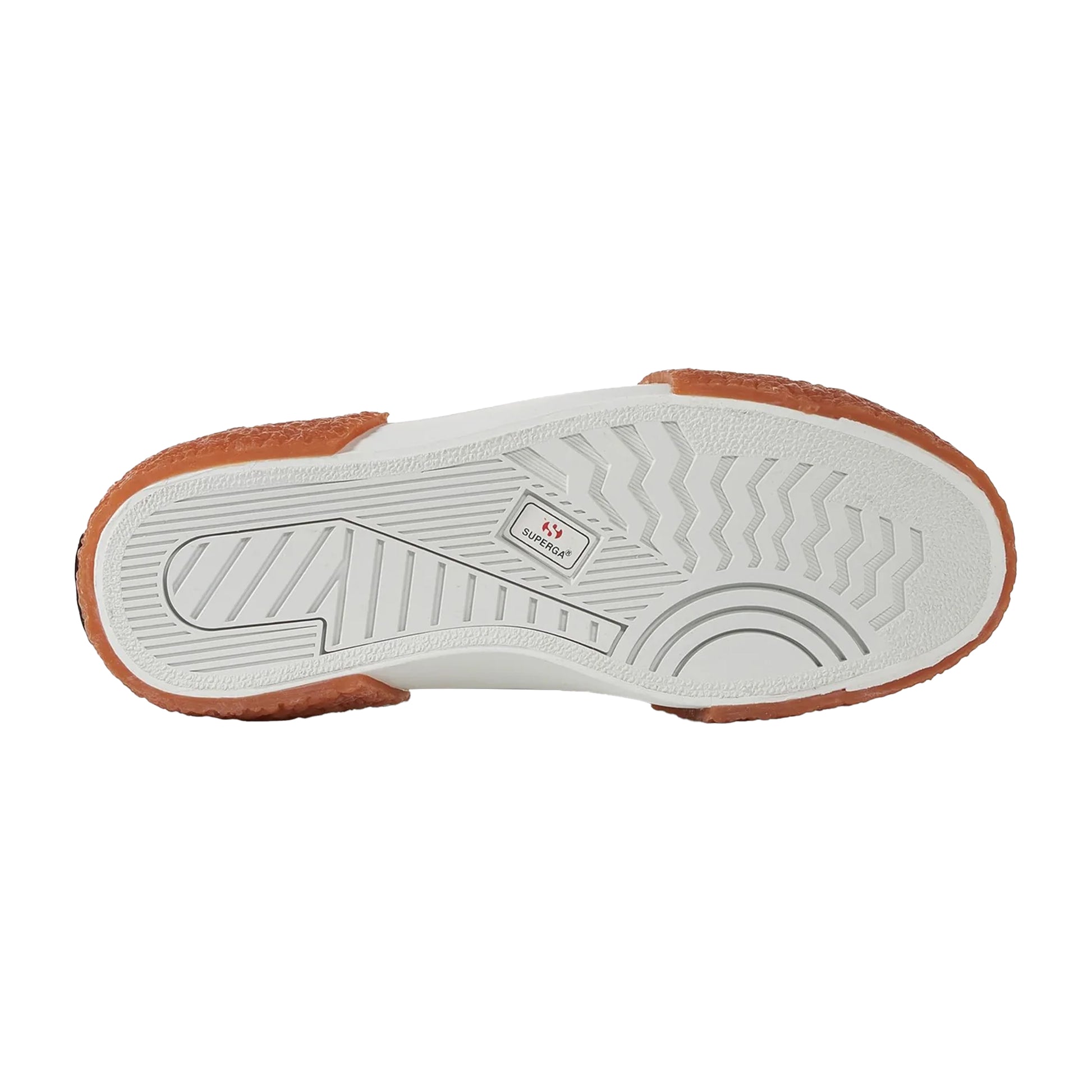 White-Gum - Pack Shot - Superga Unisex Adult 2660 Stripe Big Bumpers Trainers