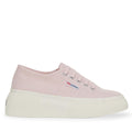 Pink Ish-Avorio - Front - Superga Womens-Ladies 2287 Bubble Trainers