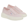 Pink Ish-Avorio - Front - Superga Womens-Ladies 2287 Bubble Trainers