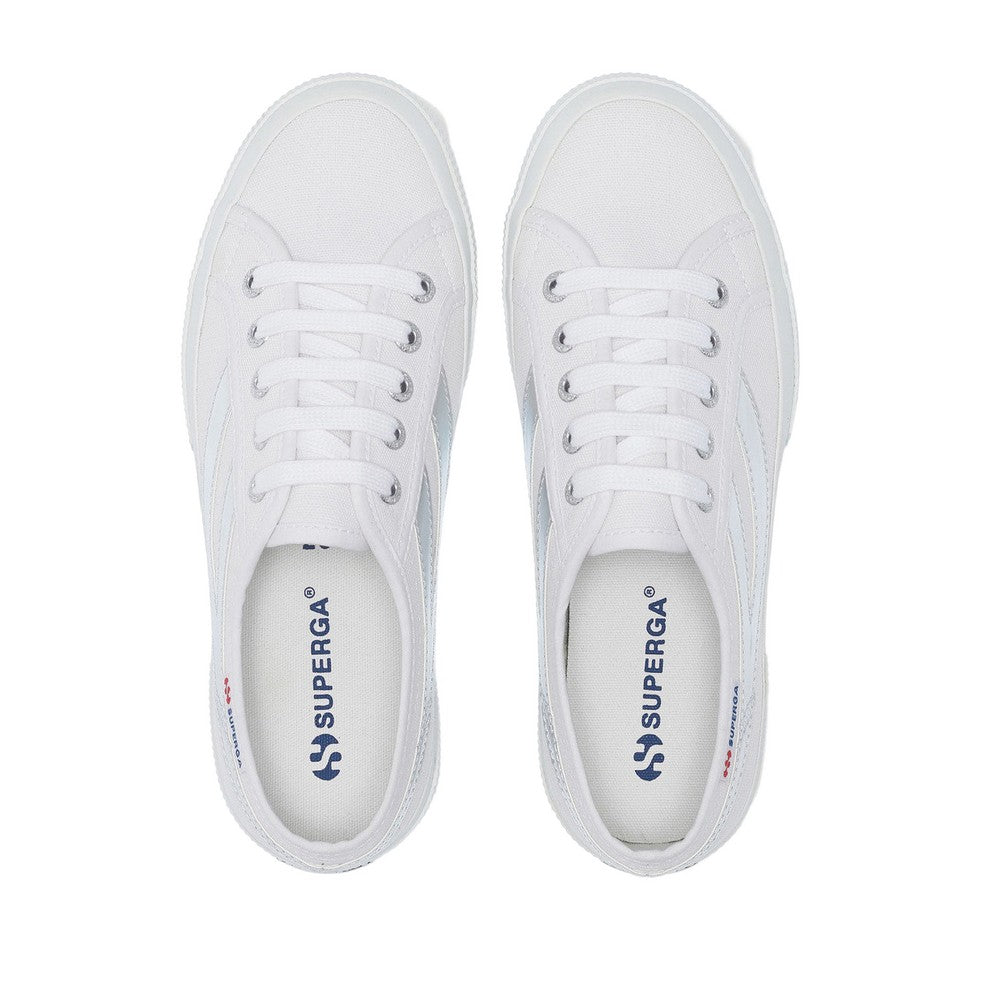 White-Silver - Lifestyle - Superga Womens-Ladies 2953 Swallow Tail Mirror Trainers