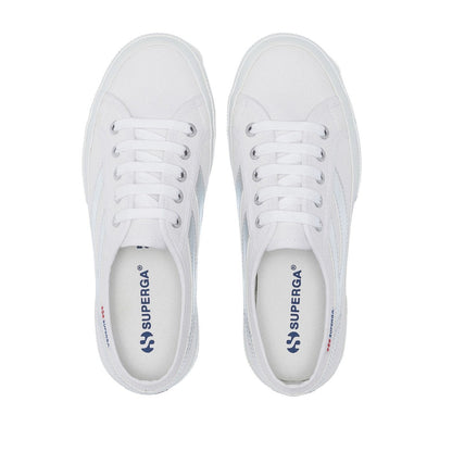 White-Silver - Lifestyle - Superga Womens-Ladies 2953 Swallow Tail Mirror Trainers