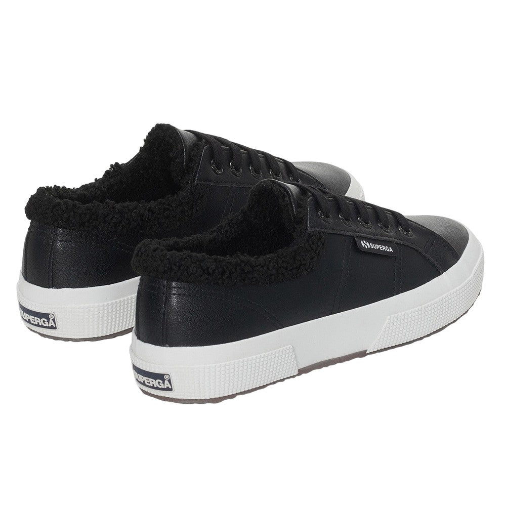 Black - Back - Superga Unisex Adult 2750 Vegan Leather Trainers