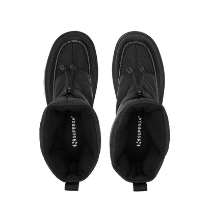 Triple Black - Pack Shot - Superga Womens-Ladies 3053 Alpina Apex Padded Boots