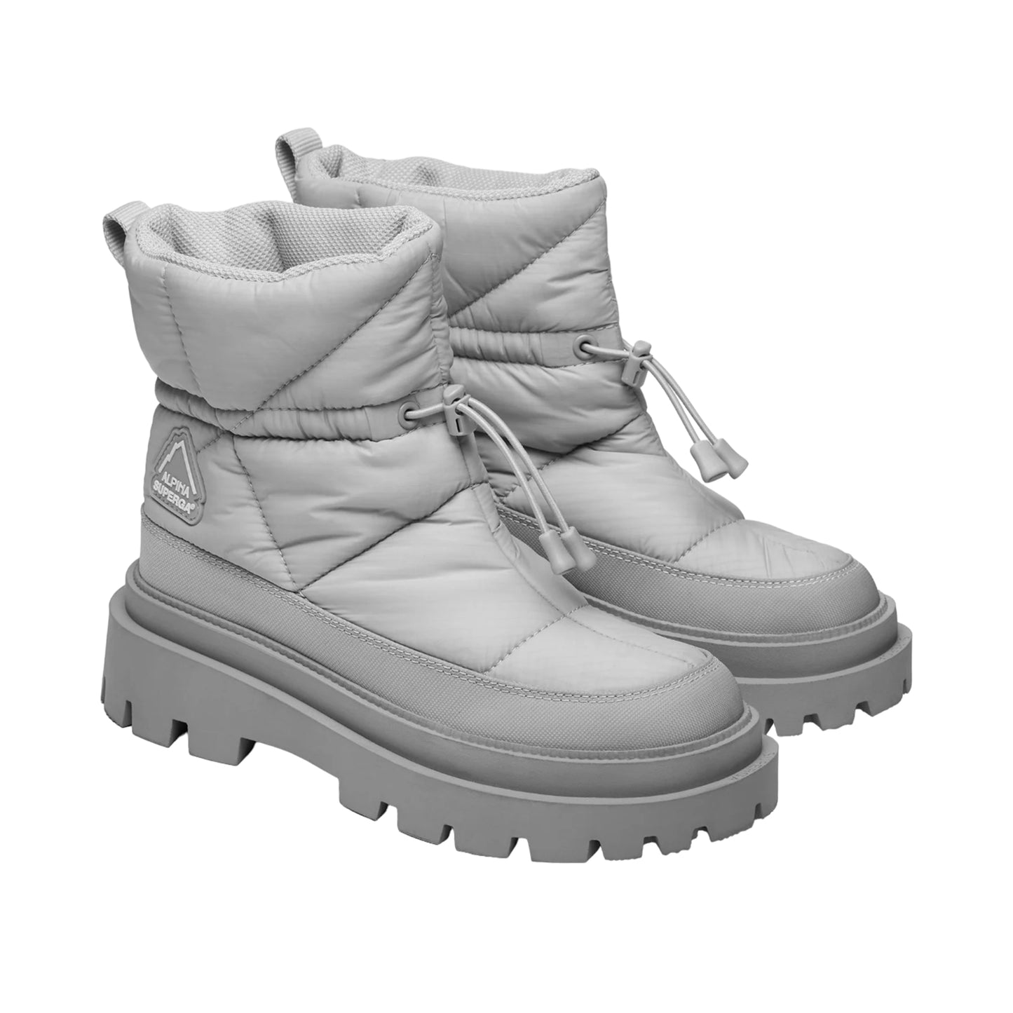 Triple Grey - Front - Superga Womens-Ladies 3053 Alpina Apex Padded Boots