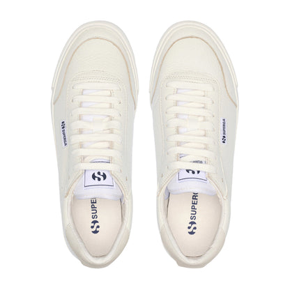 White-Avorio - Lifestyle - Superga Unisex Adult 2843 Leather Court Trainers