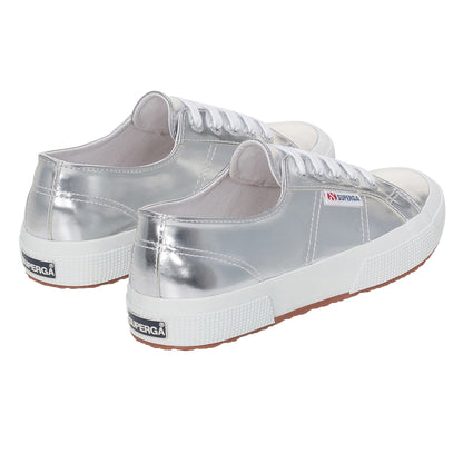 Silver - Back - Superga Womens-Ladies 2750 Mirror Synthetic Trainers