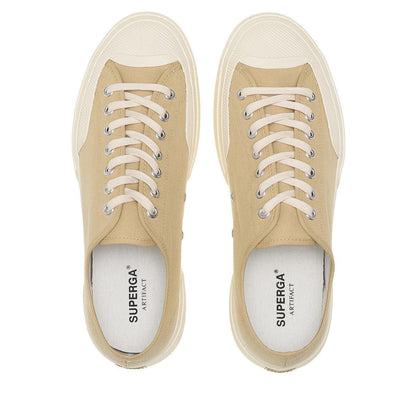 Beige-Off White - Side - Superga Unisex Adult 2432 Works Cotton Canvas Low Cut Trainers
