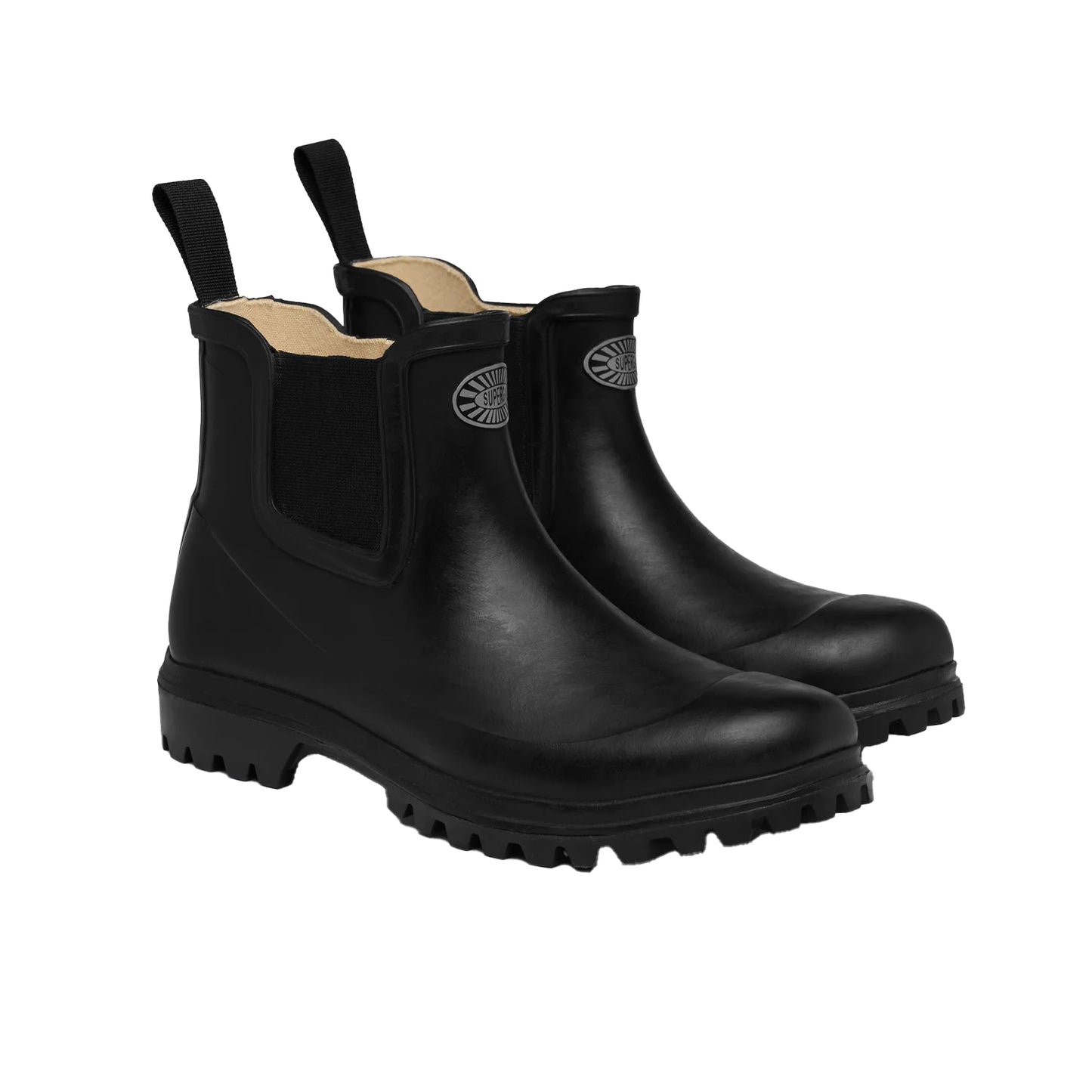 Black - Front - Superga Womens-Ladies 798 Rubber Mid Boots