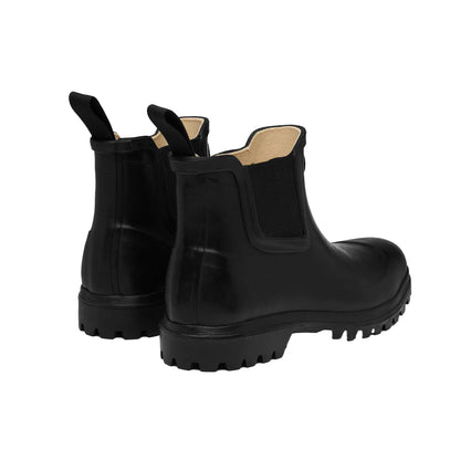 Black - Back - Superga Womens-Ladies 798 Rubber Mid Boots