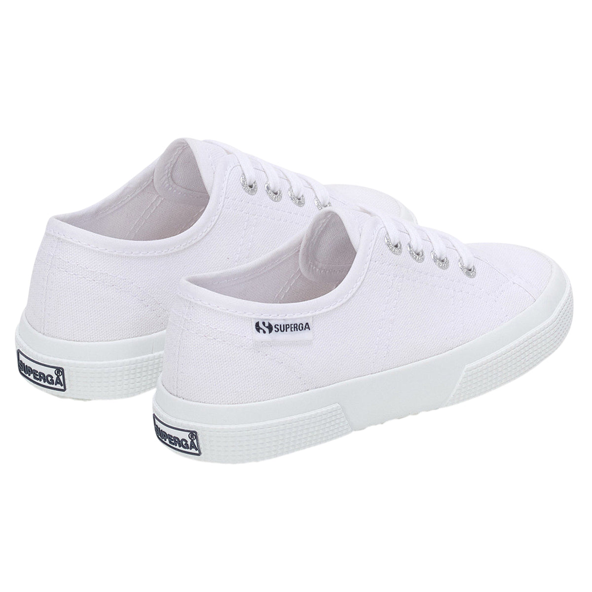 White - Back - Superga Childrens-Kids 3750 Lightweight Trainers