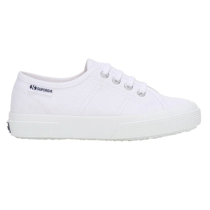 White - Side - Superga Childrens-Kids 3750 Lightweight Trainers