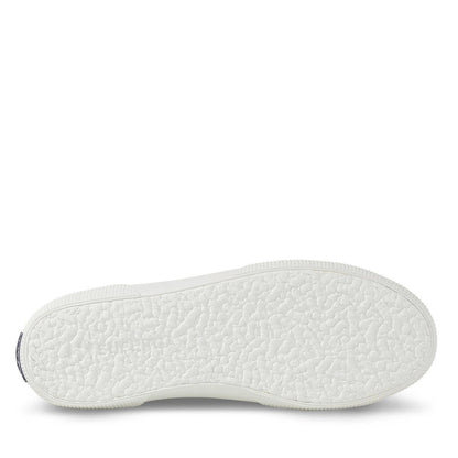 White - Lifestyle - Superga Womens-Ladies 3750 Rouched Jersey Lightweight Trainers