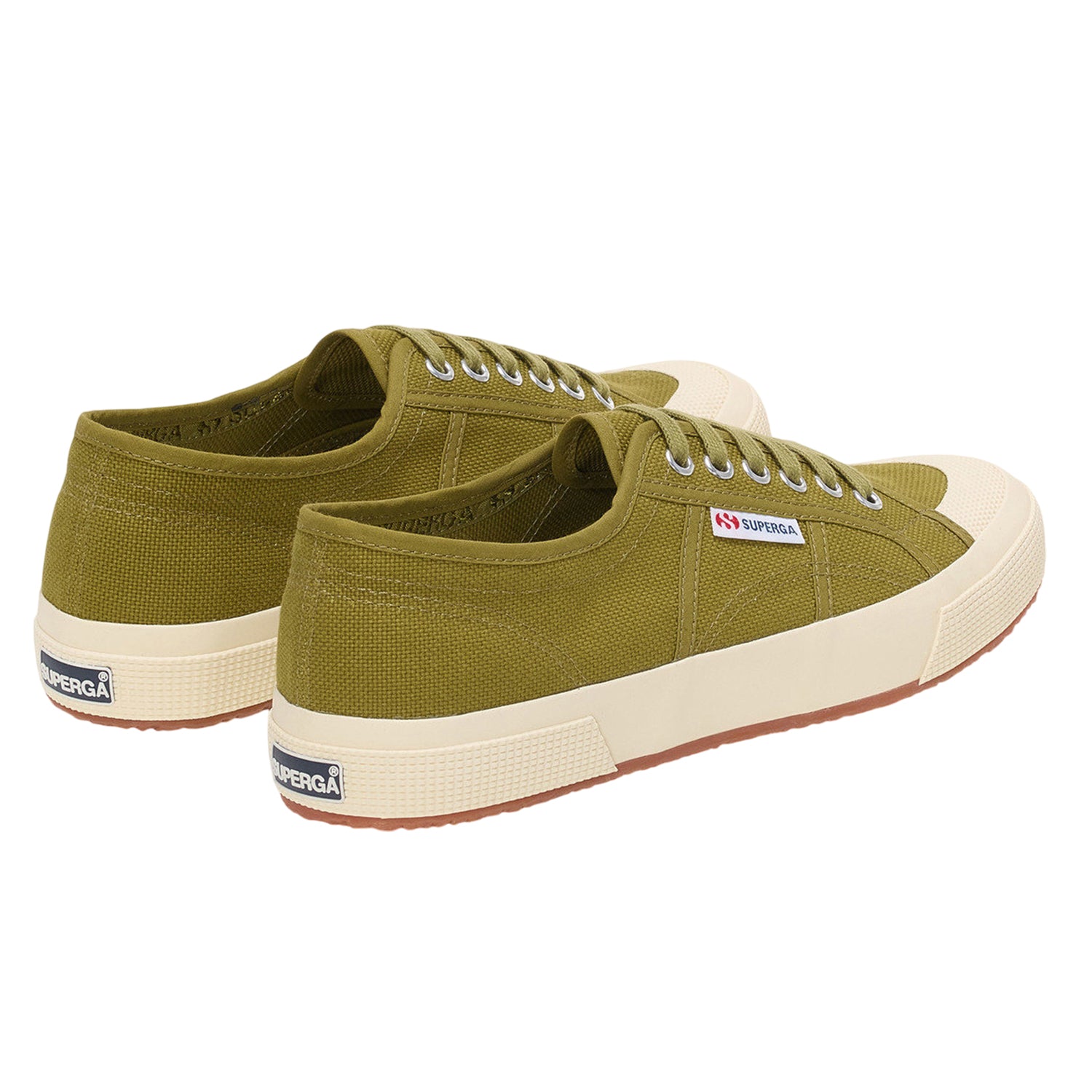 Military Green-Off White - Back - Superga Unisex Adult 2390 Military Trainers