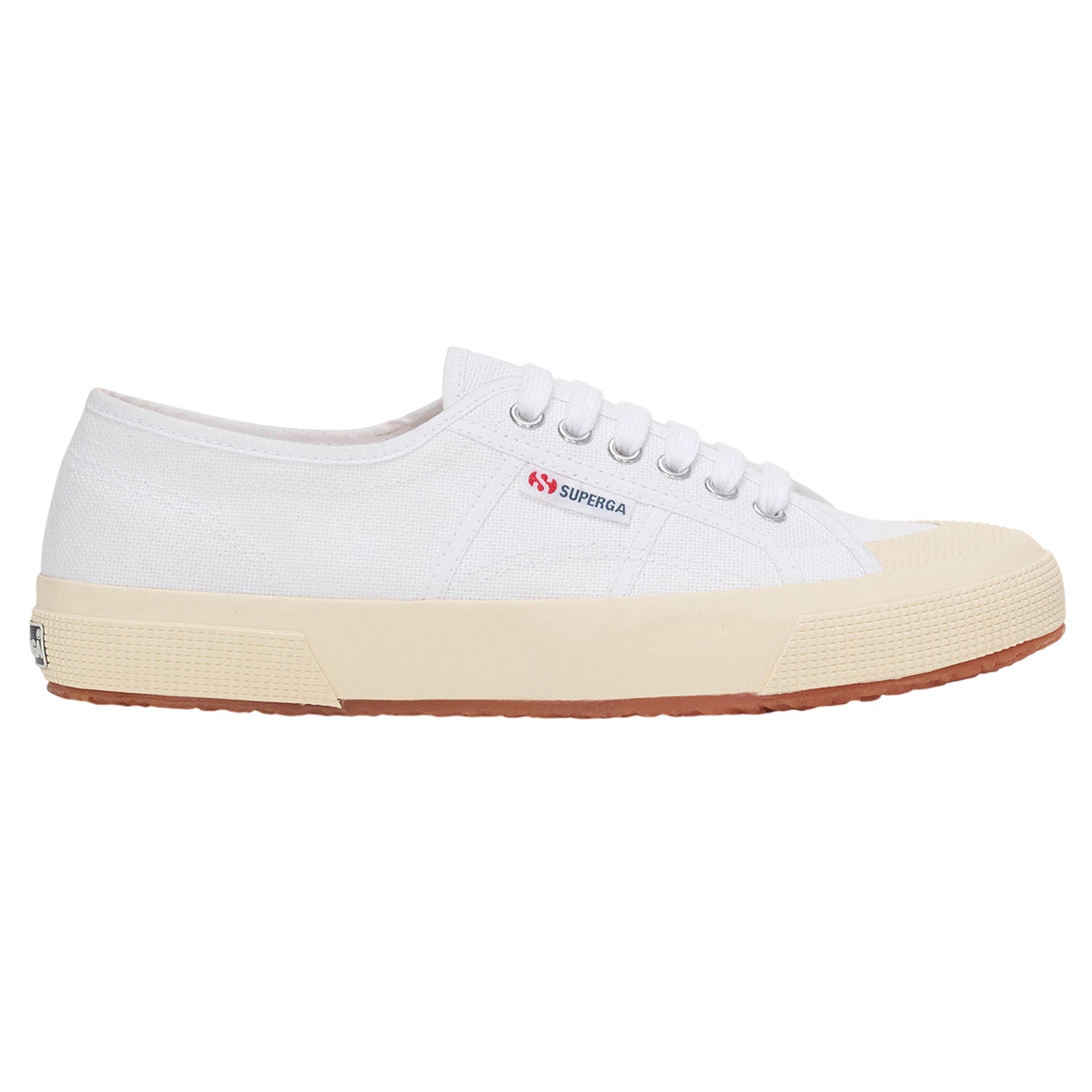 White-Off White - Side - Superga Unisex Adult 2390 Military Trainers