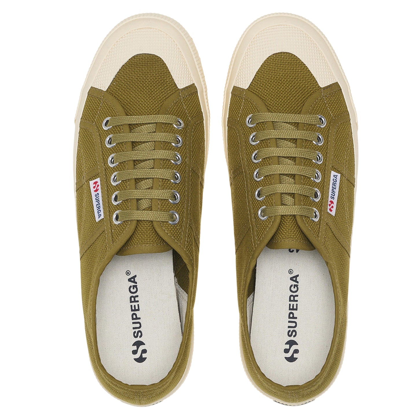 Military Green-Off White - Lifestyle - Superga Unisex Adult 2390 Military Trainers